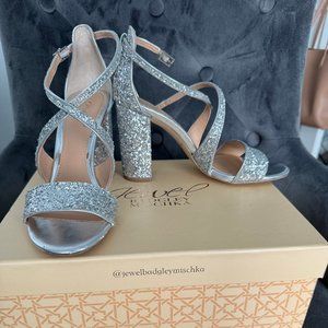 Badgley Mischka Cook Metallic Glitter Evening Shoe
